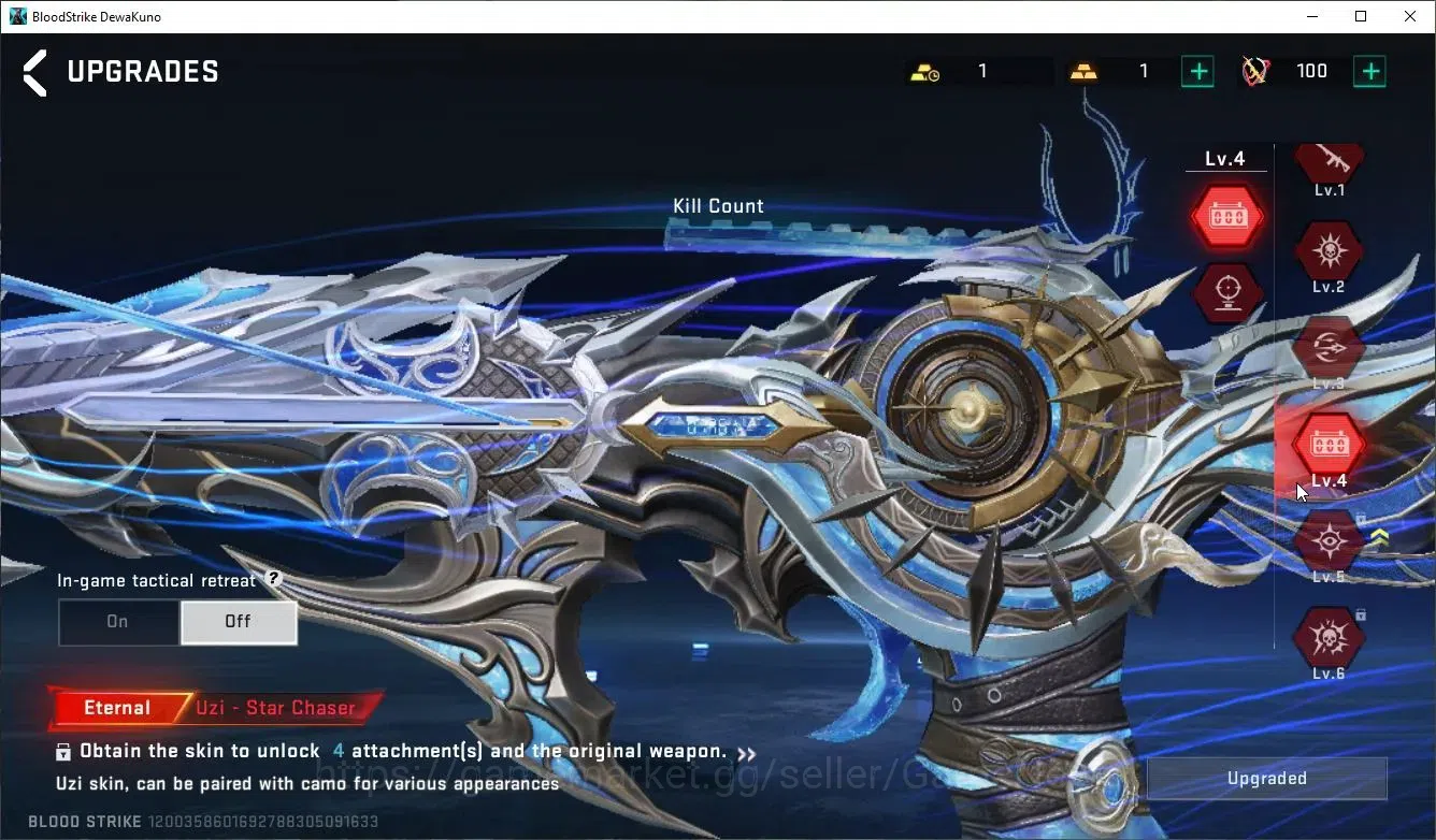 Blood Strike Accounts ASIA|6 ETERNAL[Nova,Volt,Lv4(Kala,UZI)Gali,AUG]+ME image 18