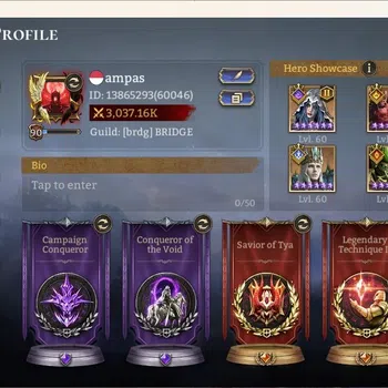 Watcher of Realms Accounts End-Game Global 60xx|Power 3M|7 Lord :Demi