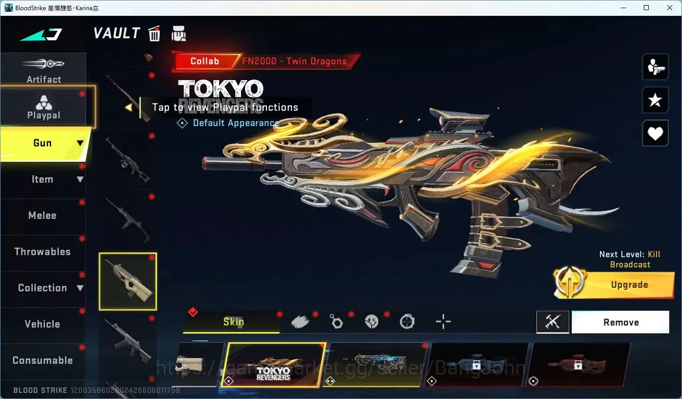 Blood Strike Accounts ASIA |1 ETERNAL|COLLAB VOLT-IZANA KUROKAWA | FAL-E image 14