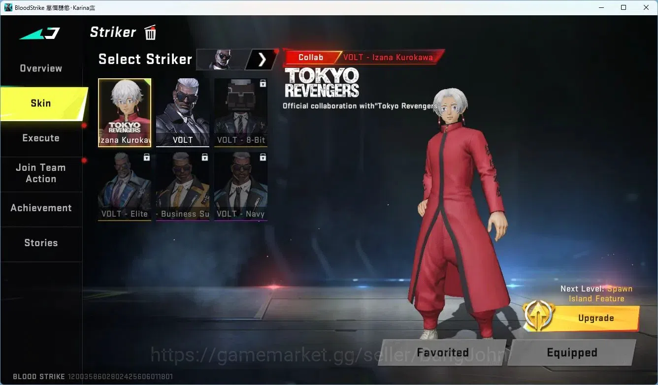 Blood Strike Accounts ASIA |1 ETERNAL|COLLAB VOLT-IZANA KUROKAWA | FAL-E image 4