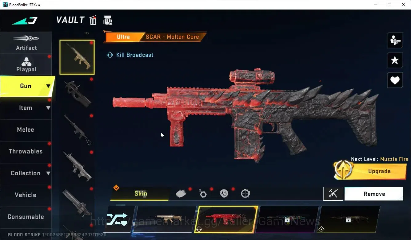 Blood Strike Accounts Collab Skin ASIA|Collab OPM Ethan-Mumen Rider|12 ULTRA [3 PitchStrike,SKS,SCAR,URB,Etc]|LMT 15
