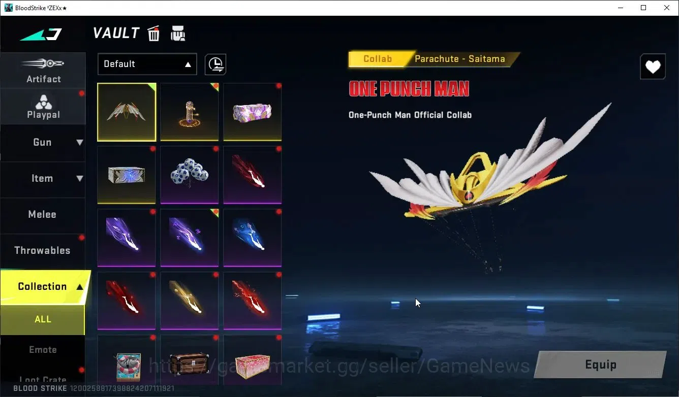 Blood Strike Accounts Collab Skin ASIA|Collab OPM Ethan-Mumen Rider|12 ULTRA [3 PitchStrike,SKS,SCAR,URB,Etc]|LMT 19