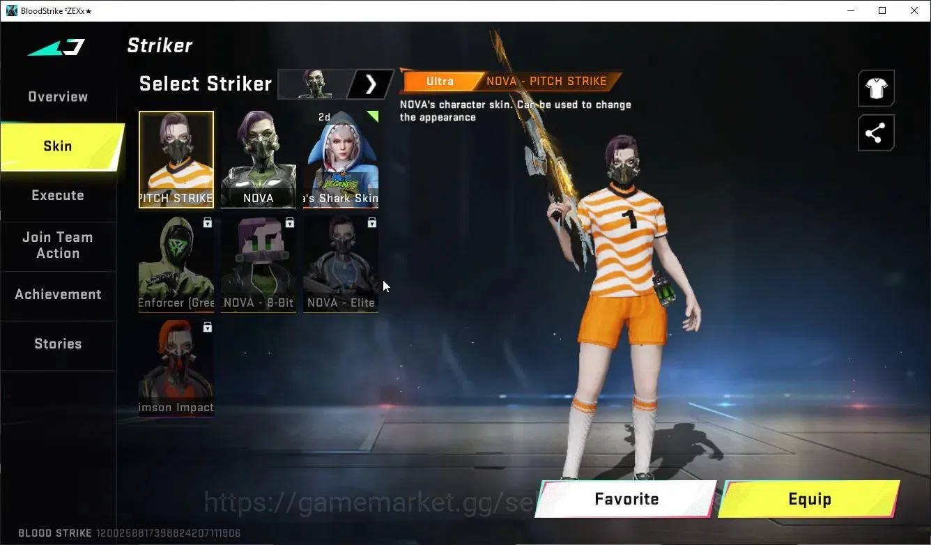 Blood Strike Accounts Collab Skin ASIA|Collab OPM Ethan-Mumen Rider|12 ULTRA [3 PitchStrike,SKS,SCAR,URB,Etc]|LMT 4