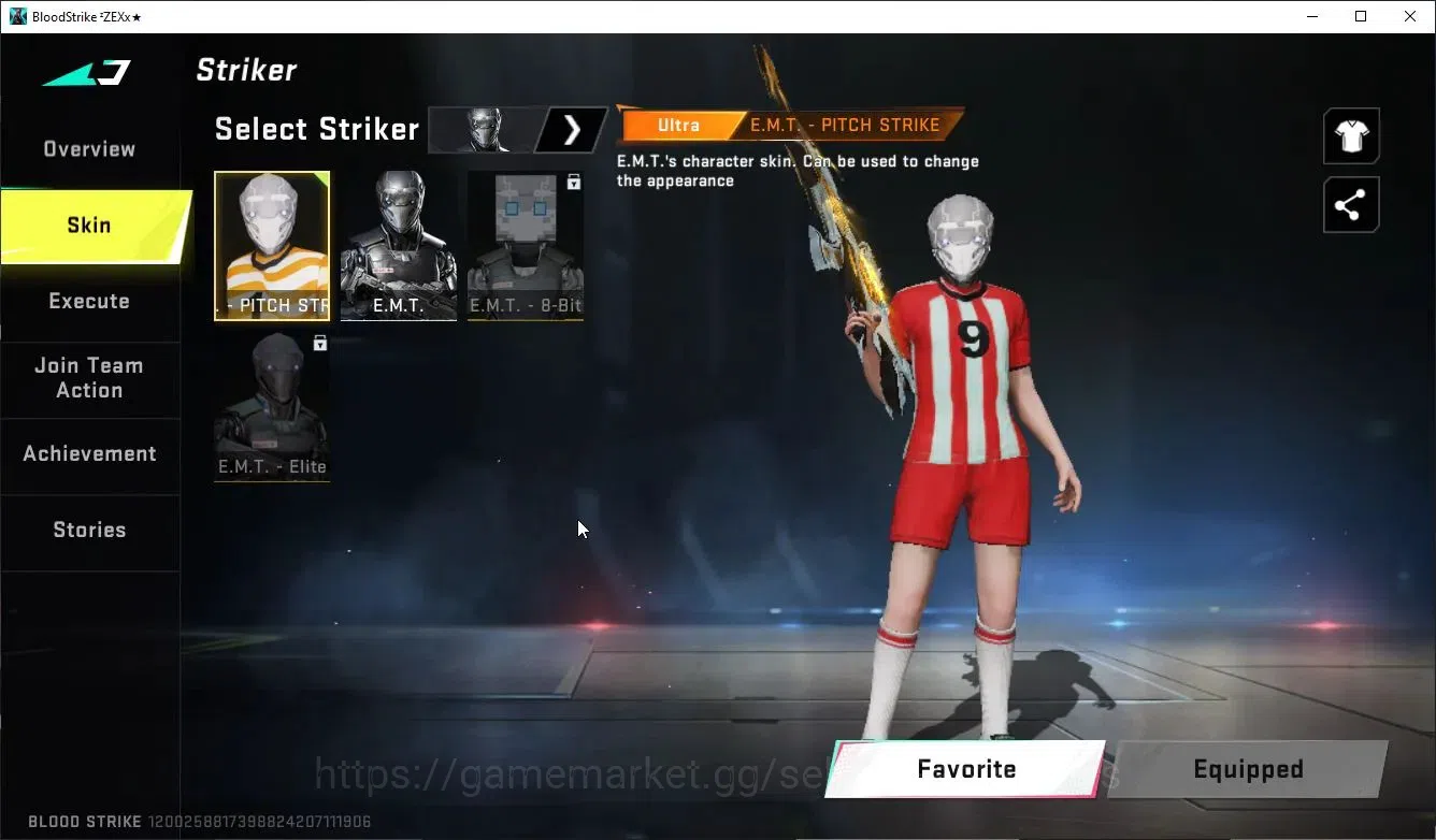 Blood Strike Accounts Collab Skin ASIA|Collab OPM Ethan-Mumen Rider|12 ULTRA [3 PitchStrike,SKS,SCAR,URB,Etc]|LMT 5