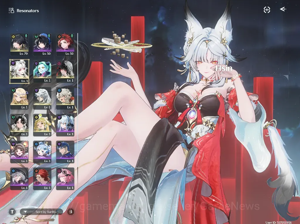 Wuthering Waves Accounts Others NA|UL 46|4 Limited|(Cartethyia +Sign, Hsin +Sign, Chisa, Rebecca) +4 Std Char|4,5k 1