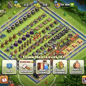 Clash of Clans High-End TH 14 - BH 7|Limited Skin|LV 118|HH 8|BK 50,AQ 53, image 1