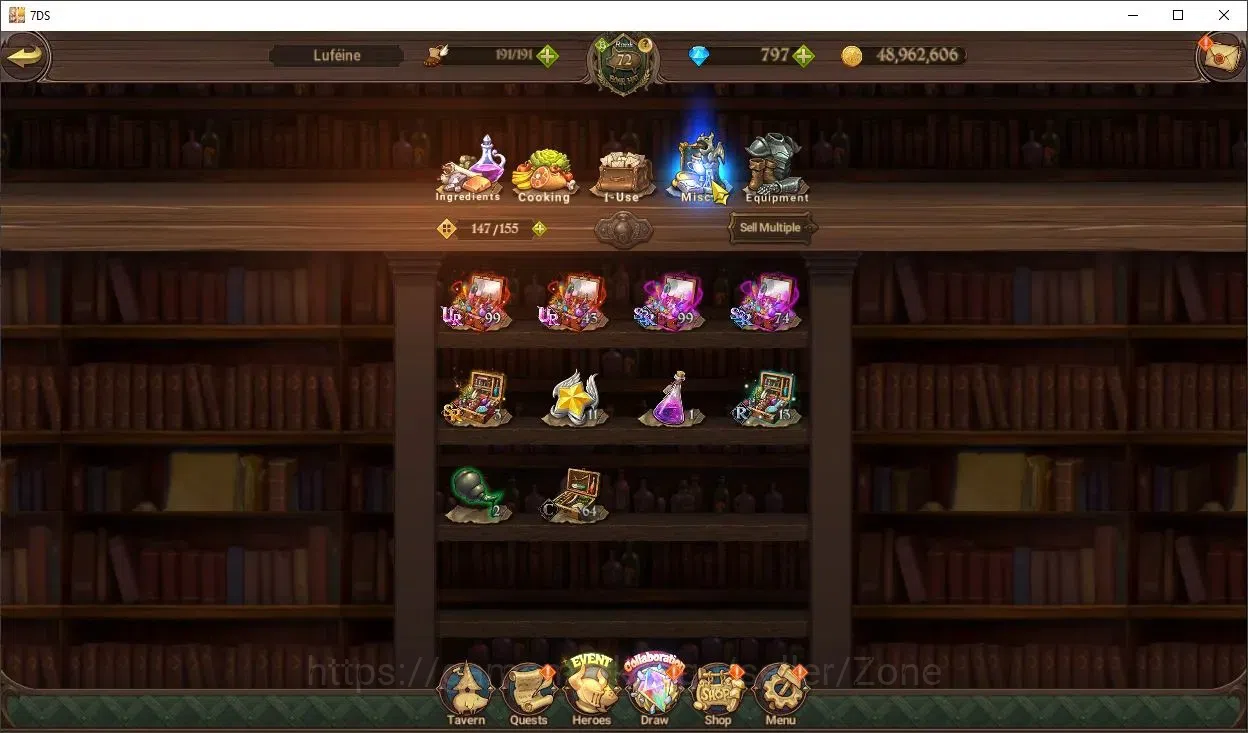 The Seven Deadly Sins: Grand Cross Accounts Others Global|Collab: Cleaner Riyo | 797 Diamonds | UR: Meliodas, Escanor, King 18