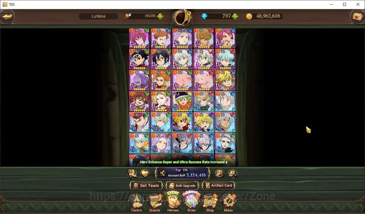 The Seven Deadly Sins: Grand Cross Accounts Others Global|Collab: Cleaner Riyo | 797 Diamonds | UR: Meliodas, Escanor, King 4