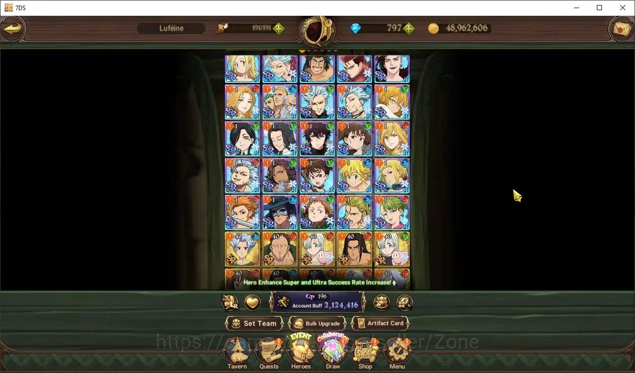 The Seven Deadly Sins: Grand Cross Accounts Others Global|Collab: Cleaner Riyo | 797 Diamonds | UR: Meliodas, Escanor, King 5