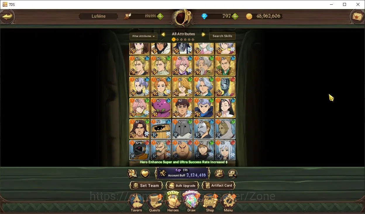 The Seven Deadly Sins: Grand Cross Accounts Others Global|Collab: Cleaner Riyo | 797 Diamonds | UR: Meliodas, Escanor, King 6