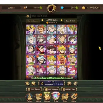 The Seven Deadly Sins: Grand Cross Accounts Others Global|Collab: Cleaner Riyo | 797 Diamonds | UR: Meliodas, Escanor, King