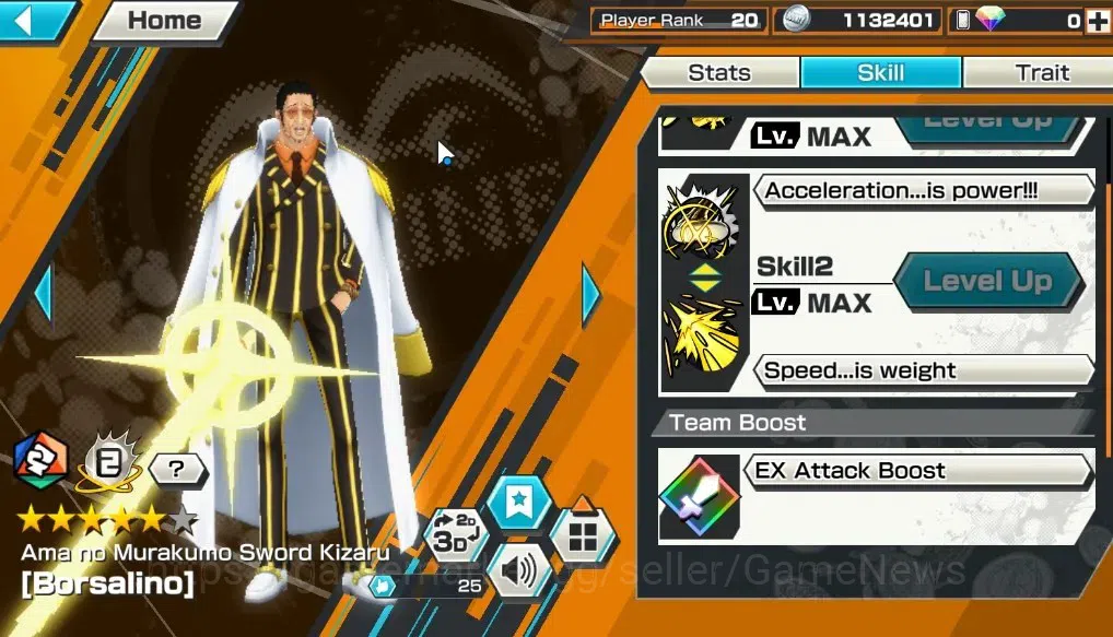 One Piece Bounty Rush Accounts Global|4EX 1MAX|King of the Pirates Gol D. Roger,S image 6