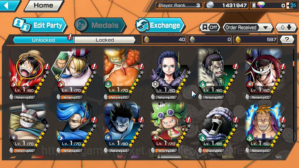One Piece Bounty Rush Accounts Global|3 EX|BP Kuzan,TFE Marshal D.Teach,AMS [Bors image 6