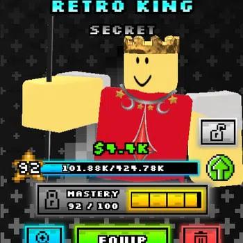 Roblox Others Noob Tower Defense | Secret Shiny Retro King image 1