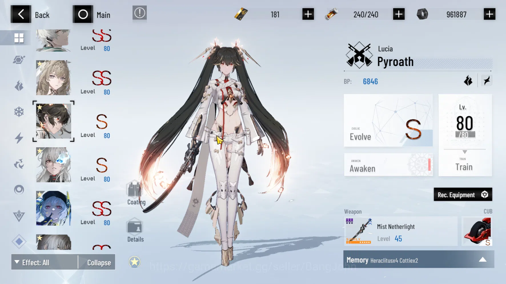 Punishing: Gray Raven Accounts ASIA PACIFIC | Level 98|Wanshi Sign,Lucia CW Skin  image 12