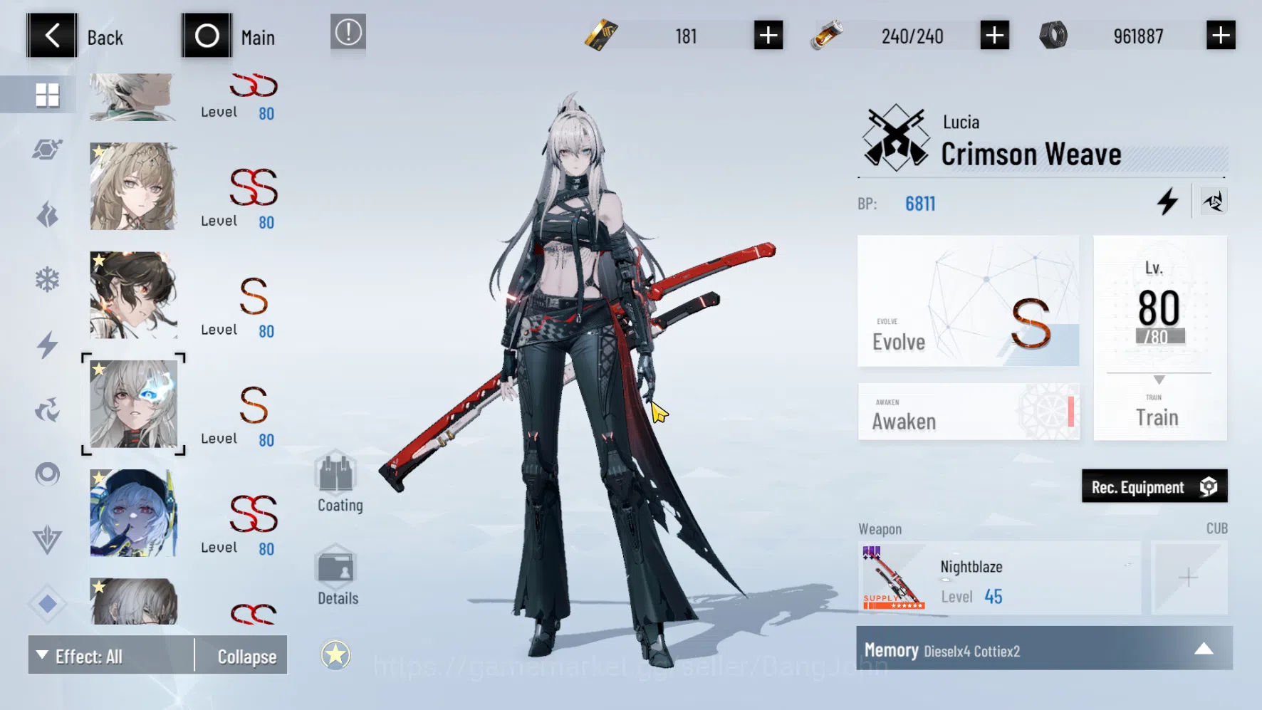 Punishing: Gray Raven Accounts ASIA PACIFIC | Level 98|Wanshi Sign,Lucia CW Skin  image 13