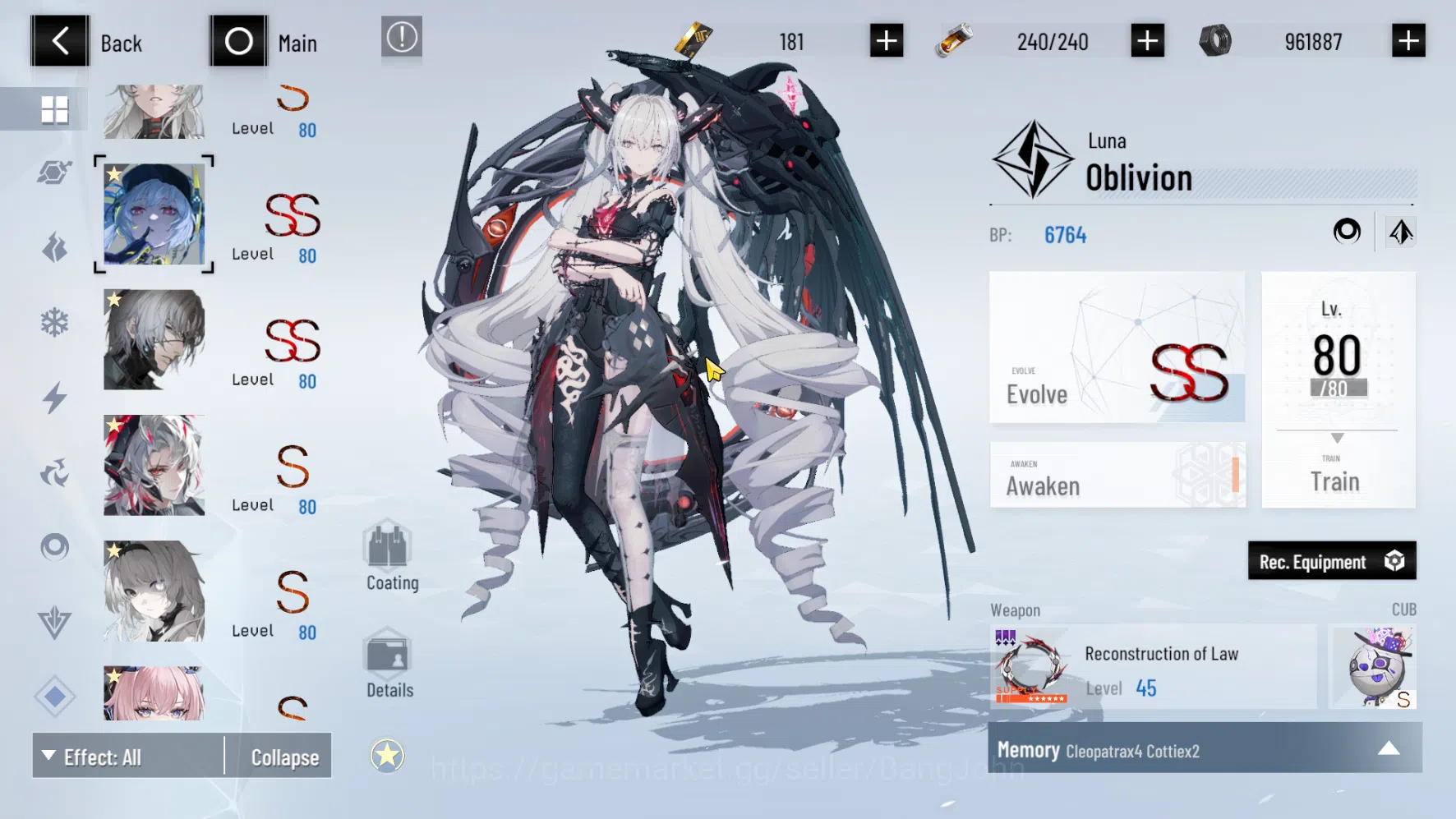 Punishing: Gray Raven Accounts ASIA PACIFIC | Level 98|Wanshi Sign,Lucia CW Skin  image 15