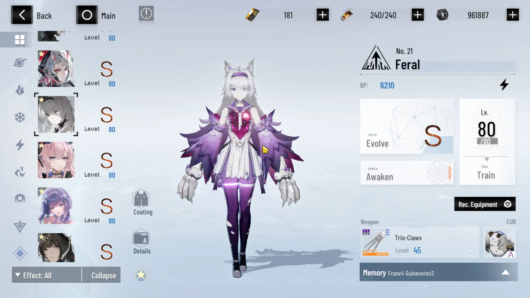 Punishing: Gray Raven Accounts ASIA PACIFIC | Level 98|Wanshi Sign,Lucia CW Skin  image 17
