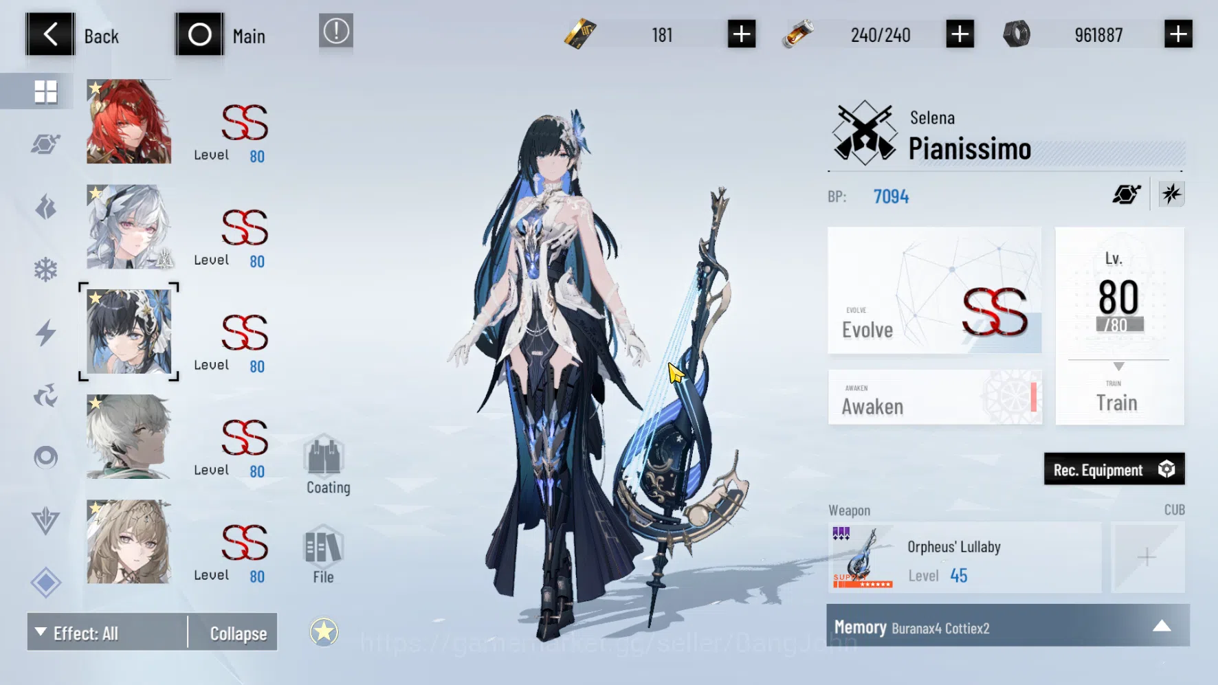 Punishing: Gray Raven Accounts ASIA PACIFIC | Level 98|Wanshi Sign,Lucia CW Skin  image 9