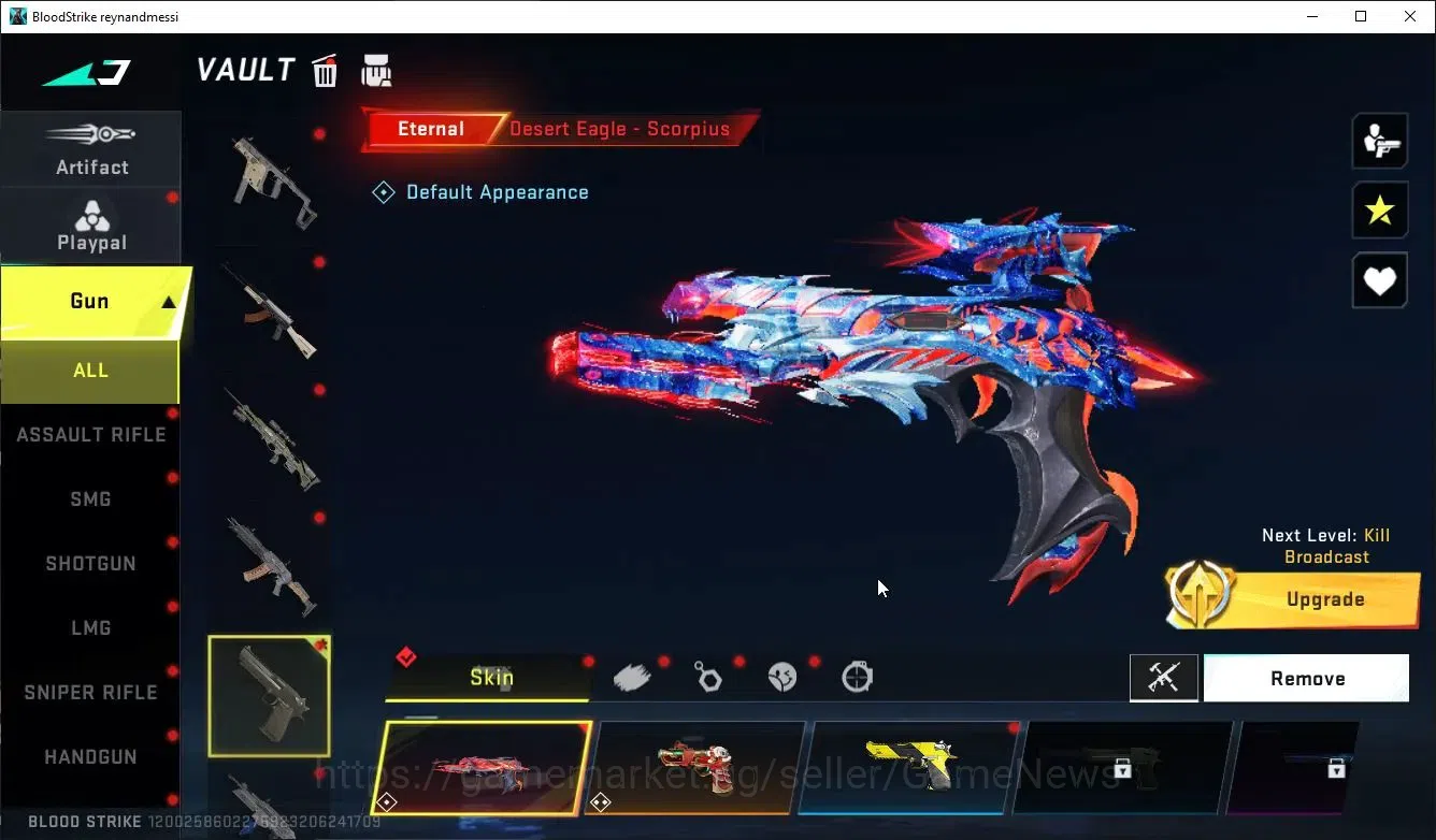 Blood Strike Accounts ASIA|ETERNAL DeAgle+Collab TR MCX,FN2K,Takemchi,7D image 12