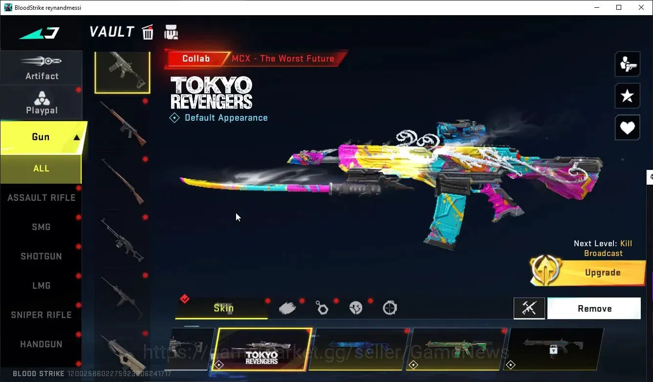 Blood Strike Accounts ASIA|ETERNAL DeAgle+Collab TR MCX,FN2K,Takemchi,7D image 13