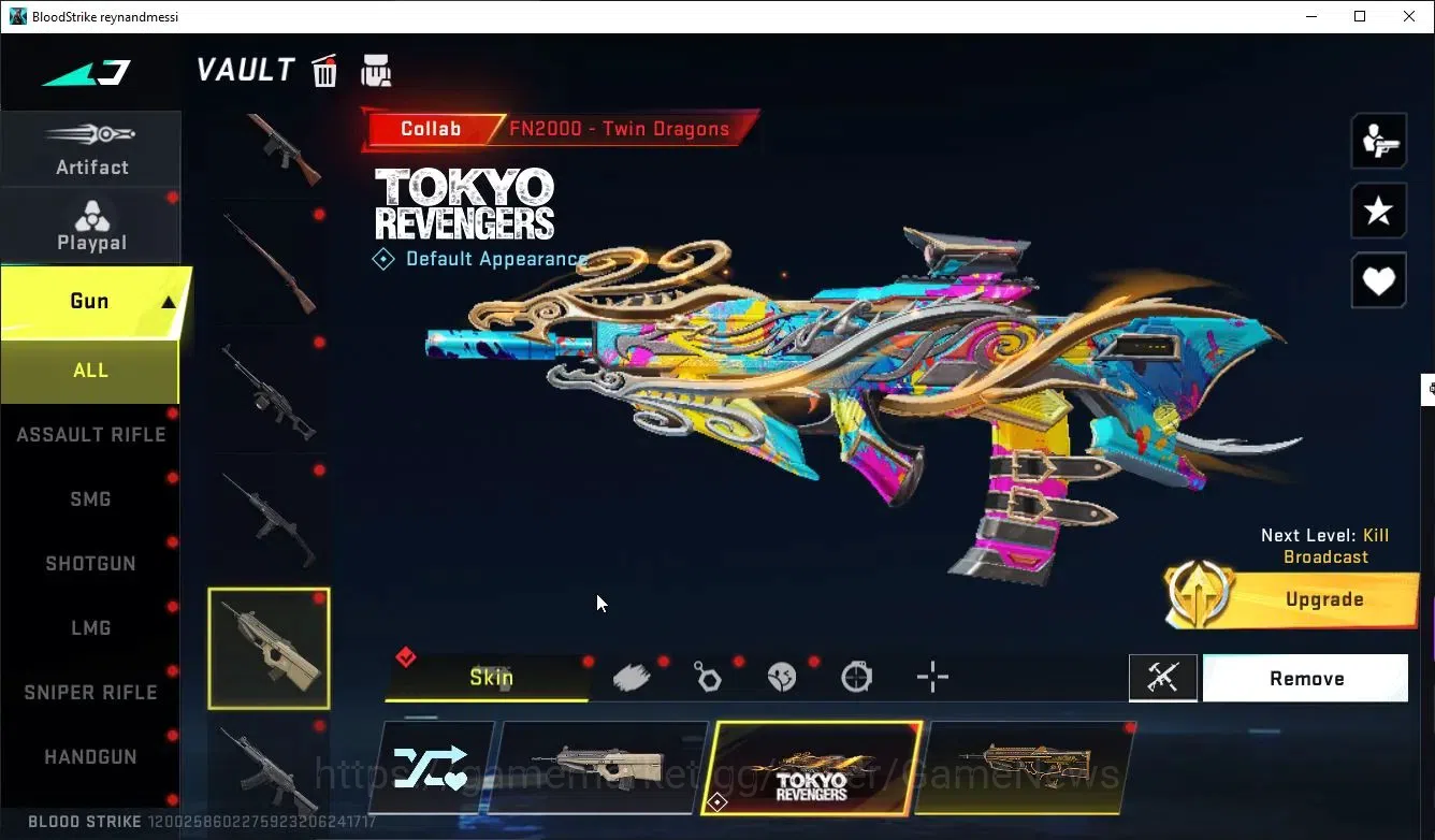Blood Strike Accounts ASIA|ETERNAL DeAgle+Collab TR MCX,FN2K,Takemchi,7D image 14