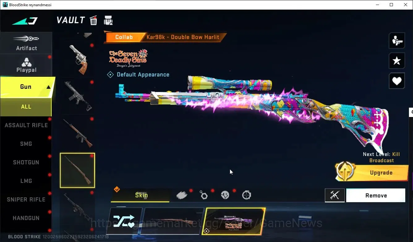 Blood Strike Accounts ASIA|ETERNAL DeAgle+Collab TR MCX,FN2K,Takemchi,7D image 16