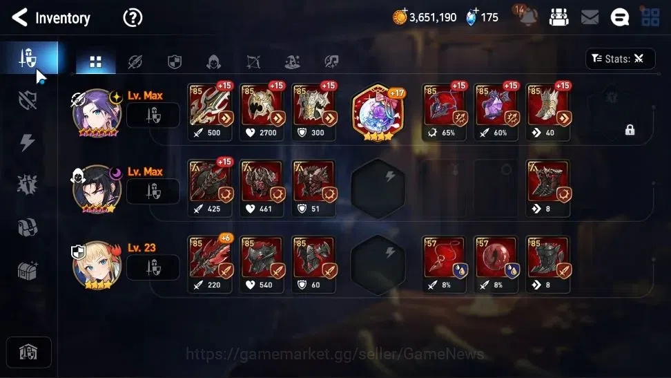 Epic Seven Accounts Limited Hero GLOBAL UnVerif|New Era|5 ML (Shepherd of The Dark Diane,Belian,E 12