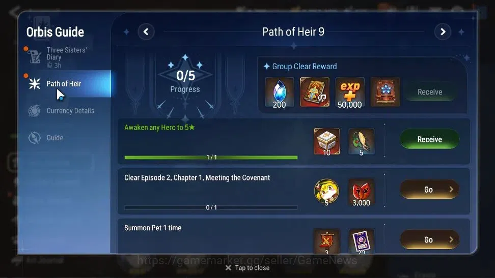 Epic Seven Accounts Limited Hero GLOBAL UnVerif|New Era|5 ML (Shepherd of The Dark Diane,Belian,E 4