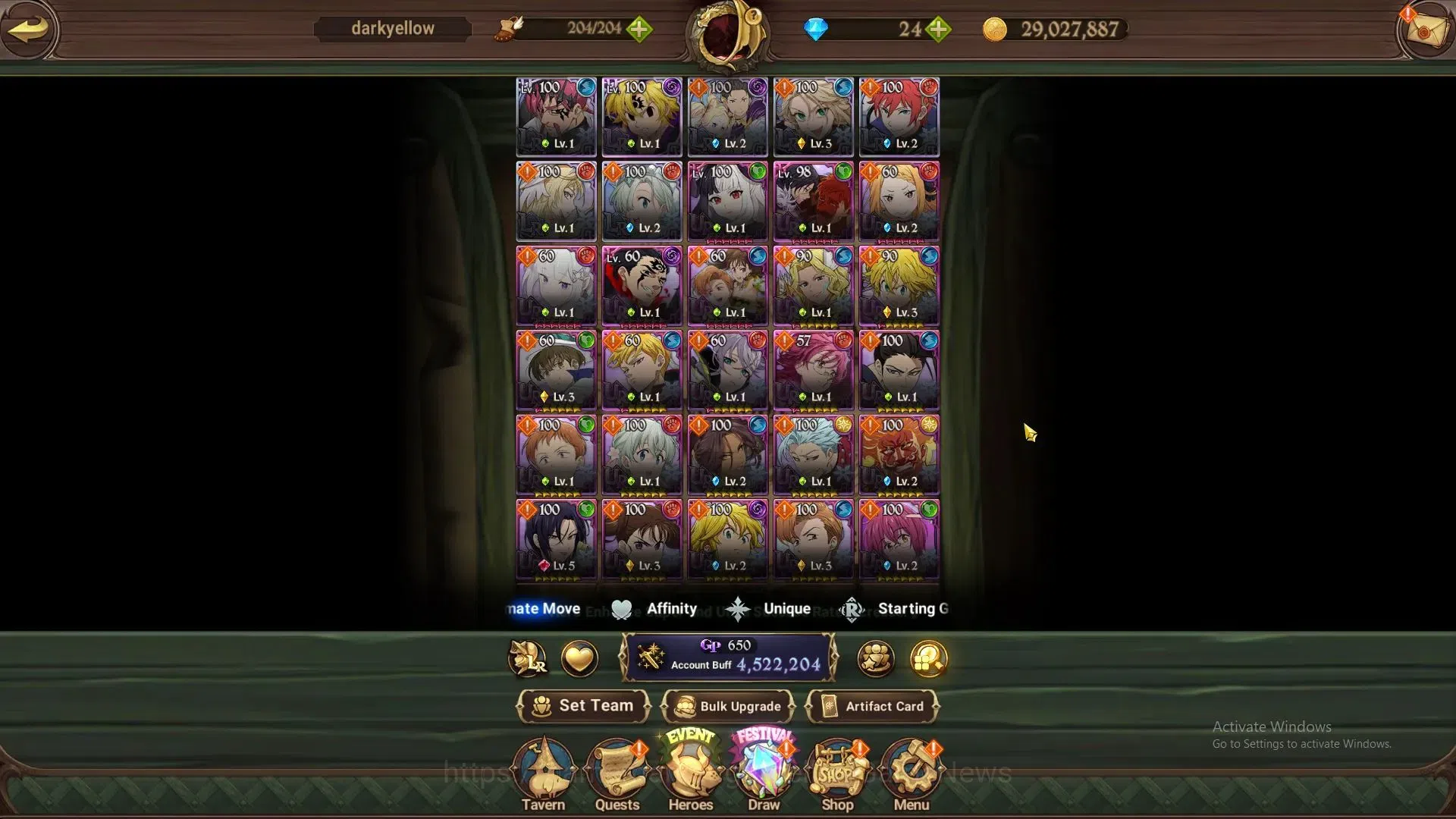 The Seven Deadly Sins: Grand Cross Accounts ASIA|4,5M CC|22 LS,24 Dm|6 LR+7 UR+Collab ReZERO|S image 3