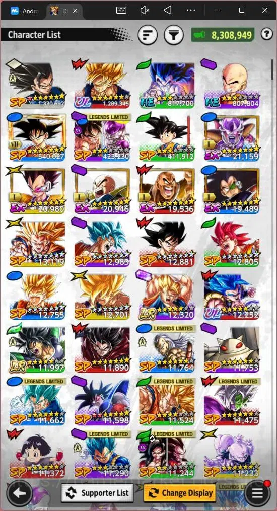 Dragon Ball Legends Accounts Android |Lvl 146|8.3M Total Power| 2 LR| 2 UL| LR  image 14
