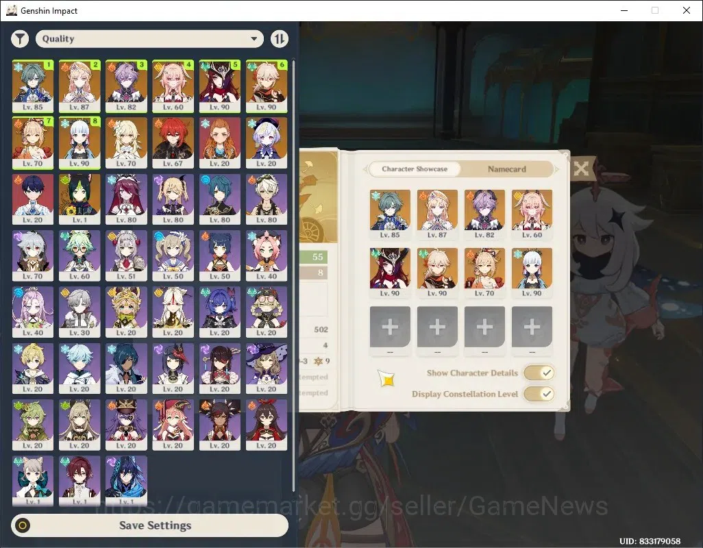 Genshin Impact Accounts Others ASIA|AR 55|Rate On|Prem Team Lohen|8 Limited + 1 (*5 Weapon)|Yoimiya 1
