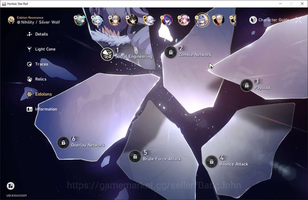 Honkai Star Rail Accounts ASIA TL66|7 Limit|S1:Cerydra/Acheron/Dan Heng PT|F image 5