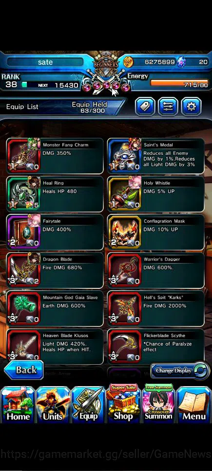 Grand Summoners Accounts Global|Rank 38|3 Ascend+1 TW|(Dablo)+TW,Demon Lord image 10