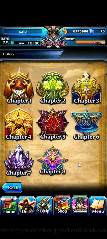 Grand Summoners Accounts Global|Rank 38|3 Ascend+1 TW|(Dablo)+TW,Demon Lord image 2