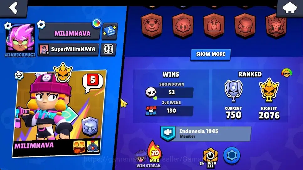 Brawl Stars Accounts 2674 Trophy|9K Bling|36 Brawlers 5 Max Lvl [Full B image 3