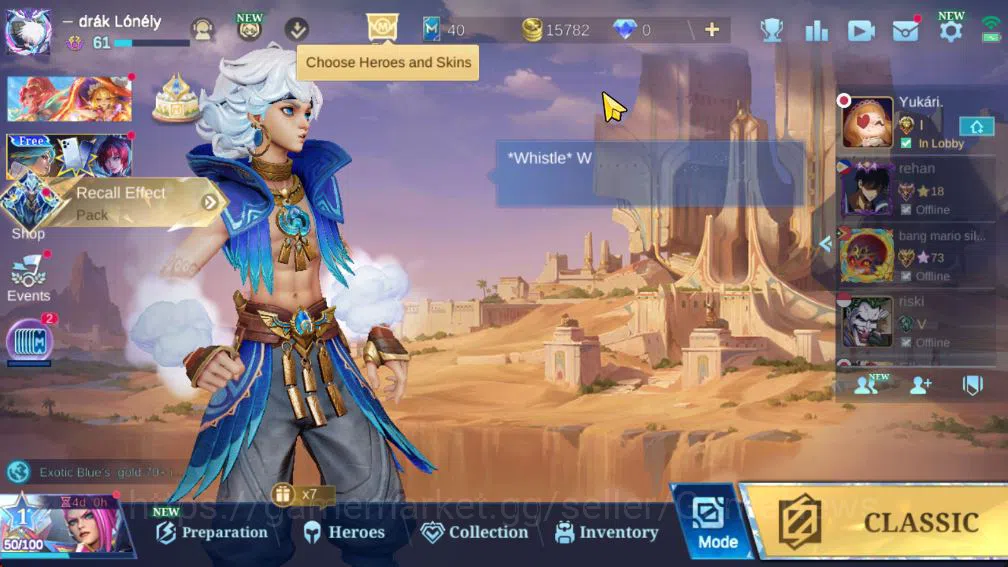 Mobile Legends: Bang Bang Collector Hero 97|Skin 182|Cloude Prime,LBox Alpha,Cyclops S image 1