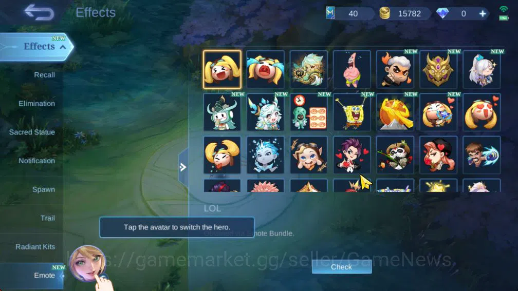 Mobile Legends: Bang Bang Accounts Collector Hero 97|Skin 182|Cloude Prime,LBox Alpha,Cyclops SpogB,Zodiac Selena,LB 17