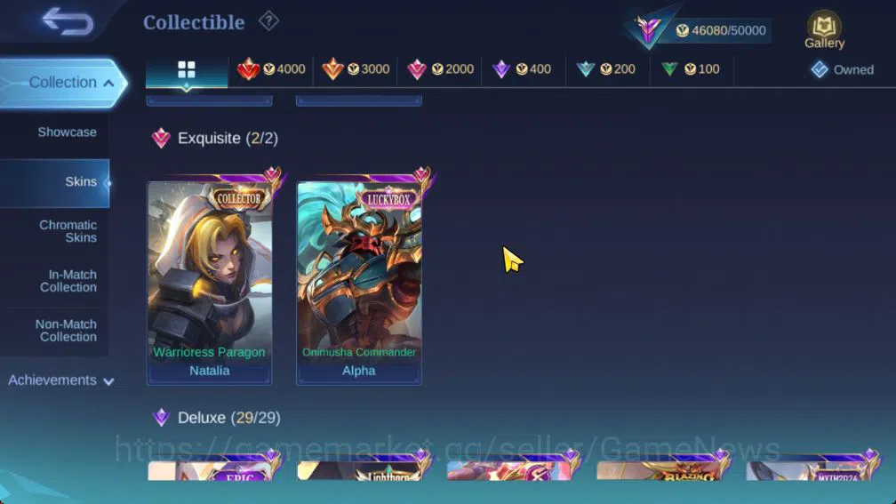 Mobile Legends: Bang Bang Accounts Collector Hero 97|Skin 182|Cloude Prime,LBox Alpha,Cyclops SpogB,Zodiac Selena,LB 7