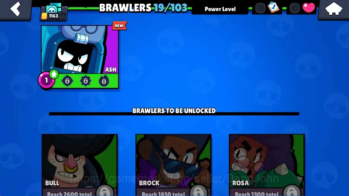 Brawl Stars Accounts Global | 1163 Thropy |19 Brawlers - 1 Max+Hypercha image 8