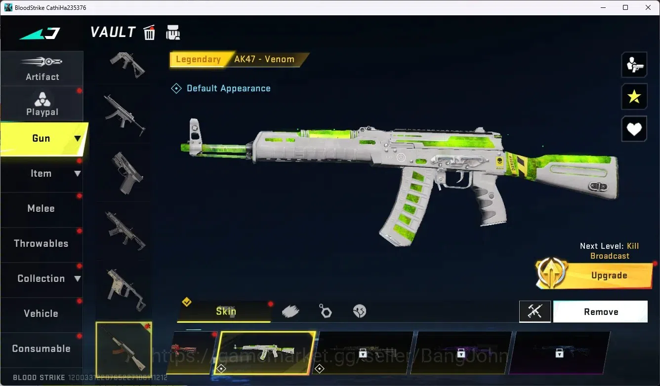 Blood Strike Accounts ASIA|Collab Gun MCX - EVA-00|3 Legend Gun|Collab E image 2