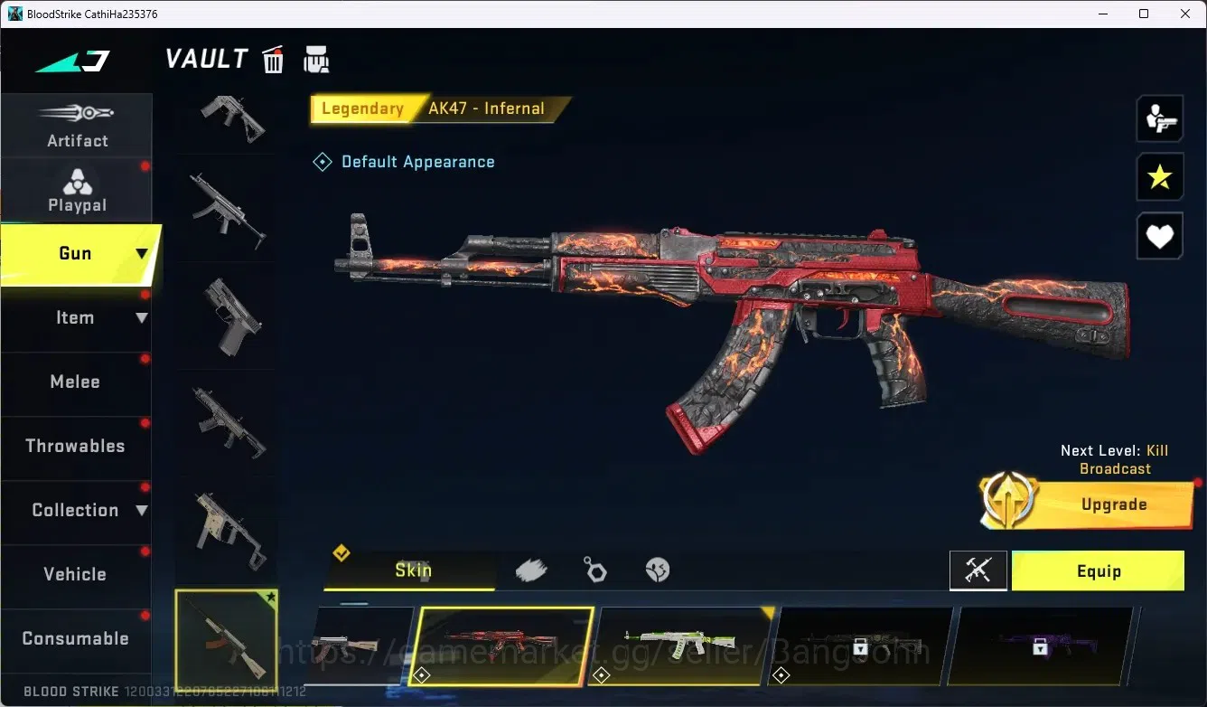 Blood Strike Accounts ASIA|Collab Gun MCX - EVA-00|3 Legend Gun|Collab E image 3