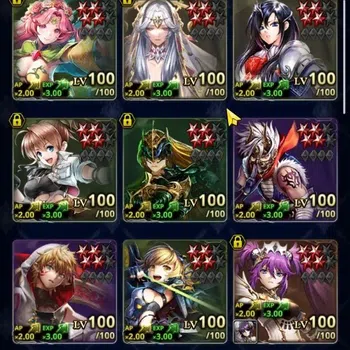 Last Cloudia Accounts Endgame GLOBAL|Rank 22|101k Crystals|Top Tier Unit (PGT Famille,G Lilaha,Shinobi Hime Lilebette,Zekus