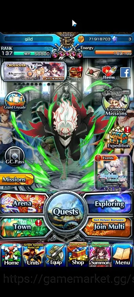 Grand Summoners Accounts Global|Rank 50|21 Ascend+8 TW|(Okarun,Roy,Emiya,Ki image 1