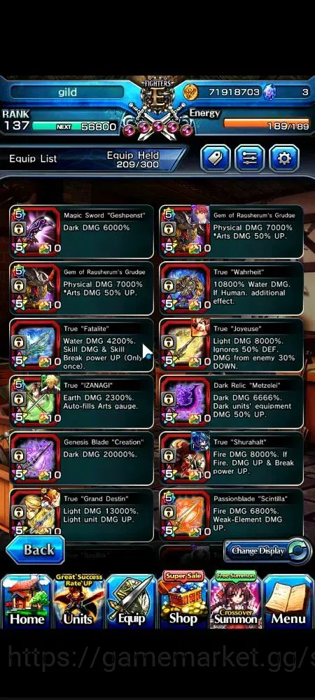 Grand Summoners Accounts Global|Rank 50|21 Ascend+8 TW|(Okarun,Roy,Emiya,Ki image 11