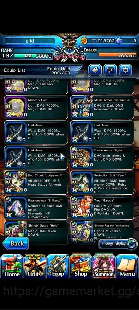 Grand Summoners Accounts Global|Rank 50|21 Ascend+8 TW|(Okarun,Roy,Emiya,Ki image 14