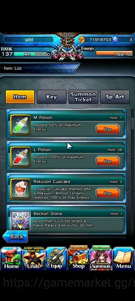 Grand Summoners Accounts Global|Rank 50|21 Ascend+8 TW|(Okarun,Roy,Emiya,Ki image 2