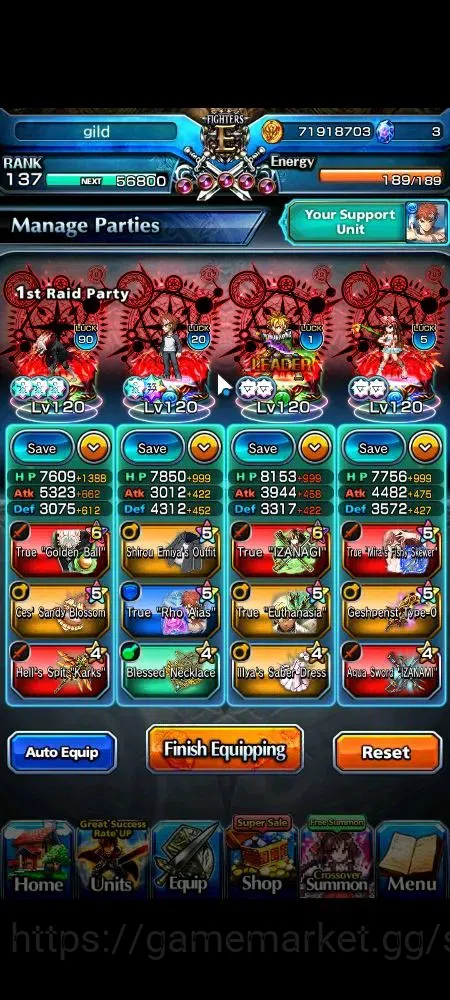 Grand Summoners Accounts Global|Rank 50|21 Ascend+8 TW|(Okarun,Roy,Emiya,Ki image 3