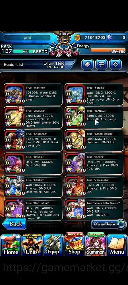 Grand Summoners Accounts Global|Rank 50|21 Ascend+8 TW|(Okarun,Roy,Emiya,Ki image 5