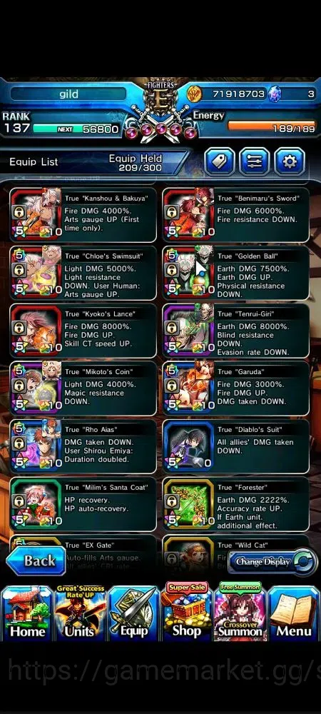 Grand Summoners Accounts Global|Rank 50|21 Ascend+8 TW|(Okarun,Roy,Emiya,Ki image 6